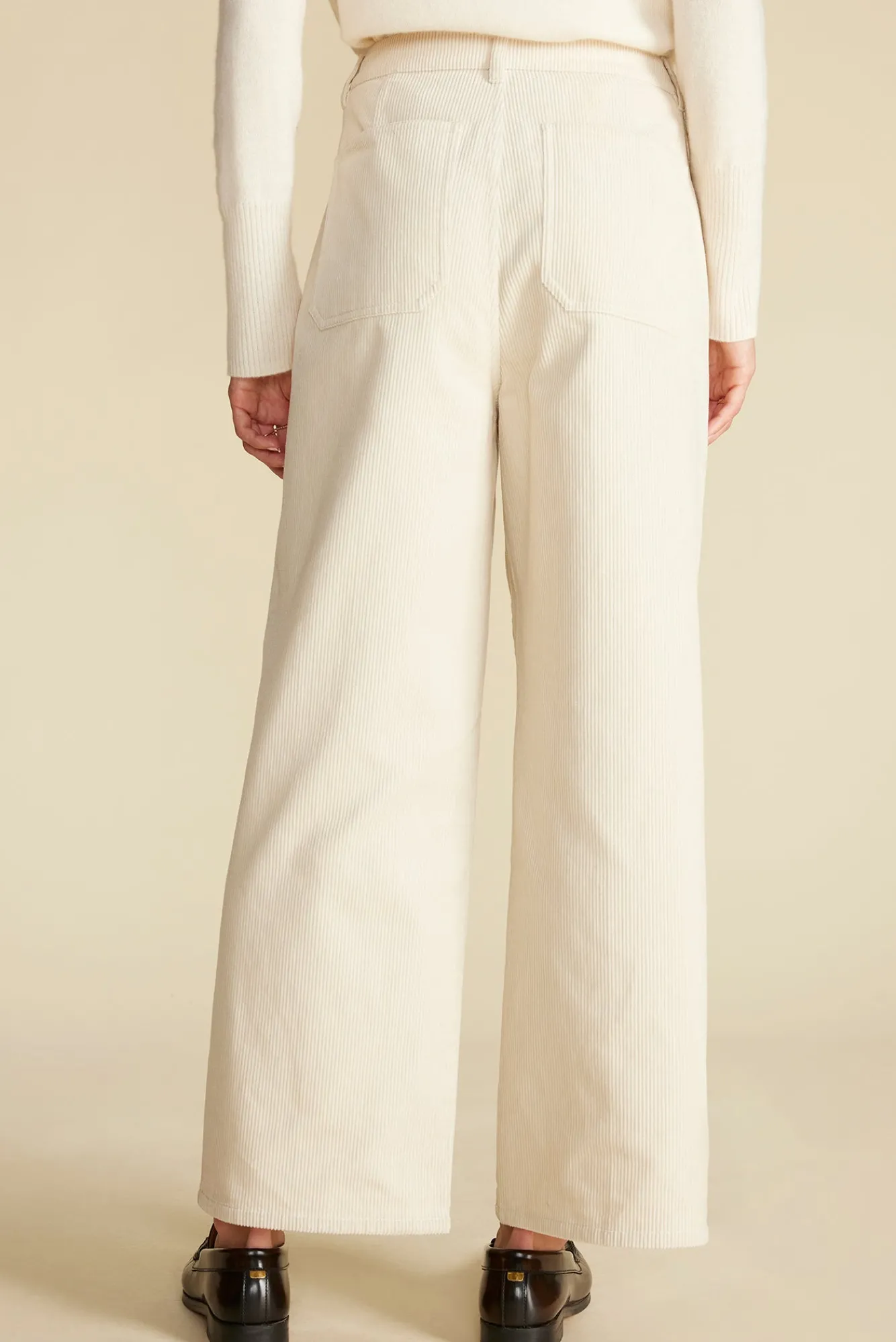 Amour Vert Wide Leg Utility Corduroy Pant- Pants|Clearance