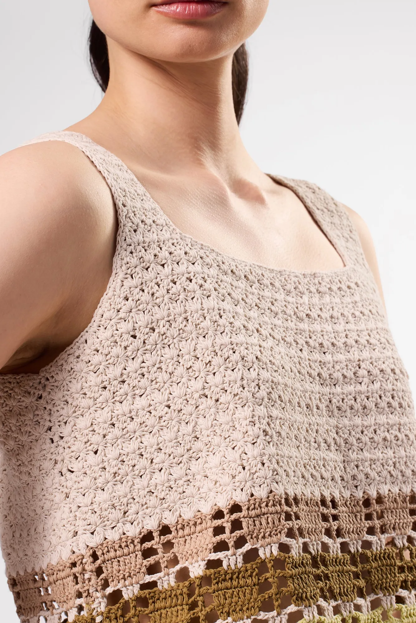 Amour Vert Antibes Crochet Tank- Tops|Clearance