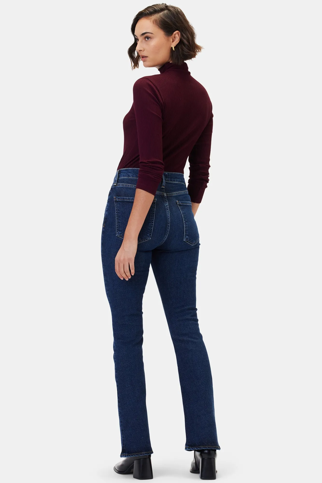 Amour Vert AGOLDE Nico High Rise Slim Boot- Denim|Pants