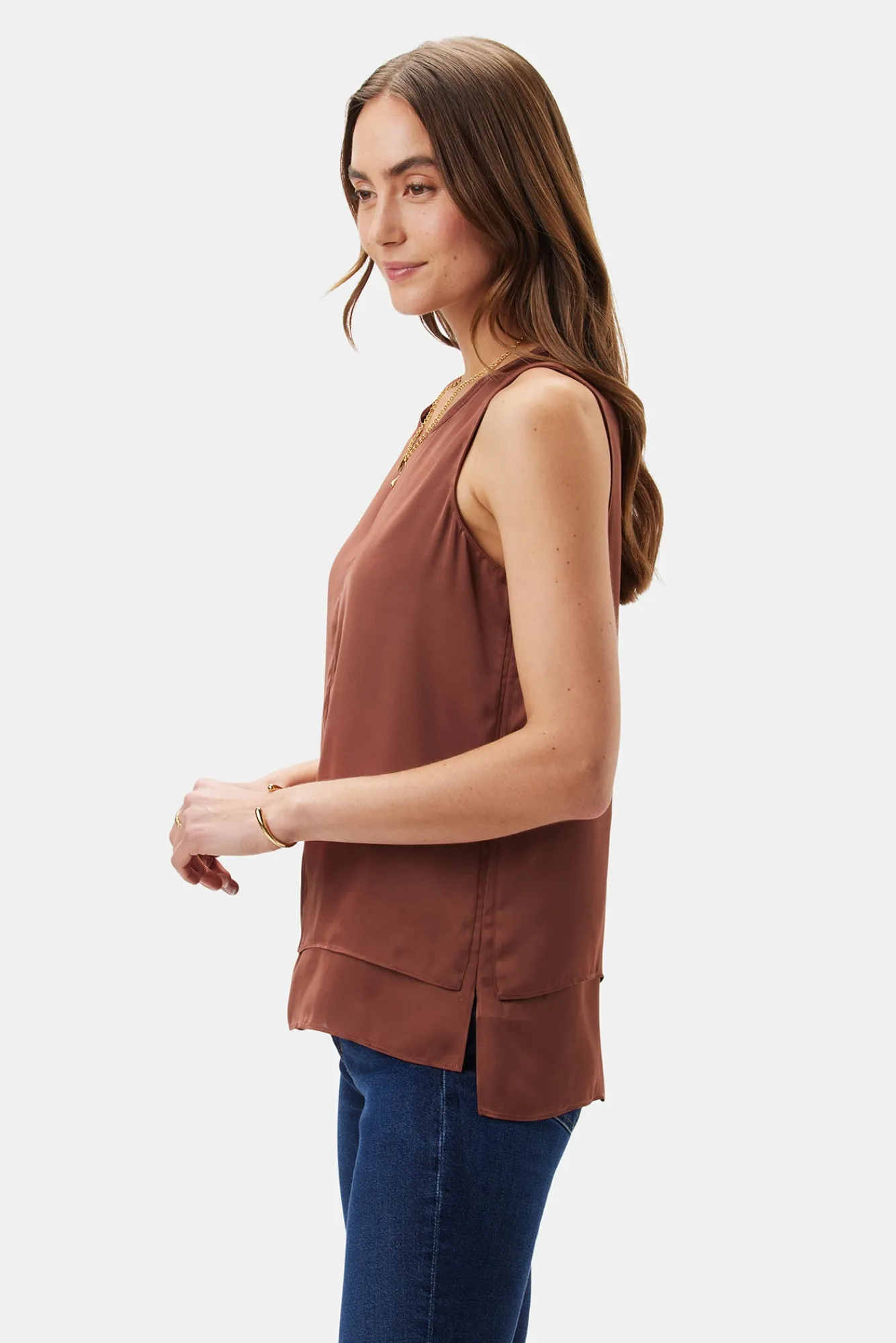 Amour Vert Zola Doubled Tank- Tops|Clearance