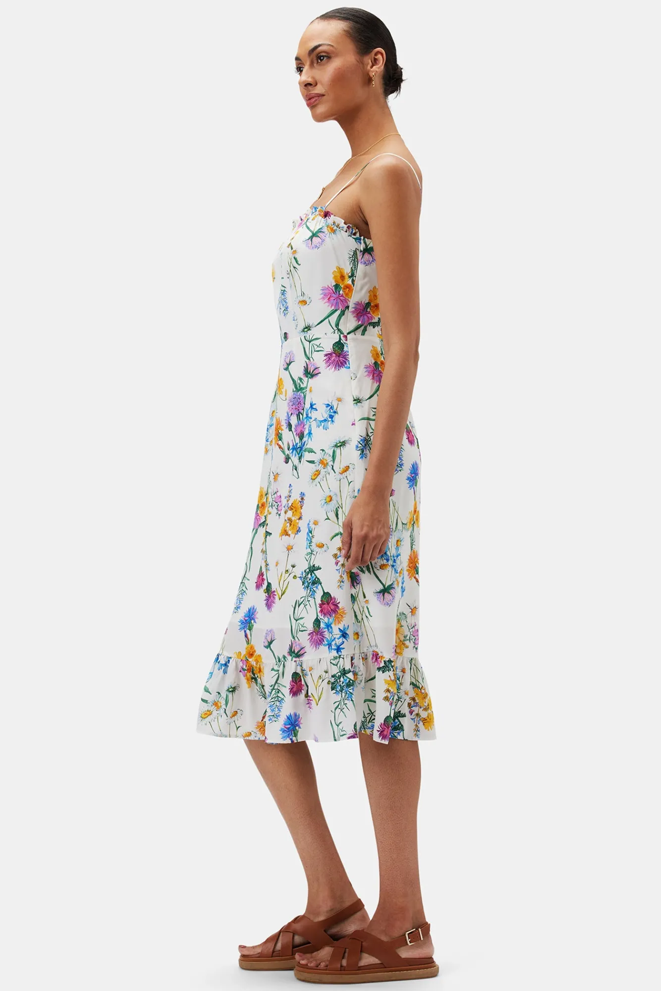 Amour Vert Alma Washable Silk Dress- Dresses|Clearance