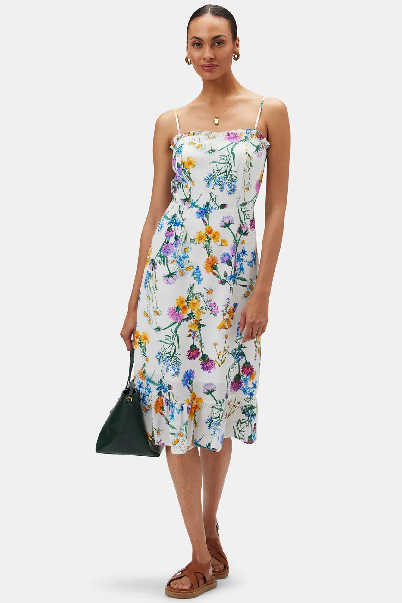 Amour Vert Alma Washable Silk Dress- Dresses|Clearance