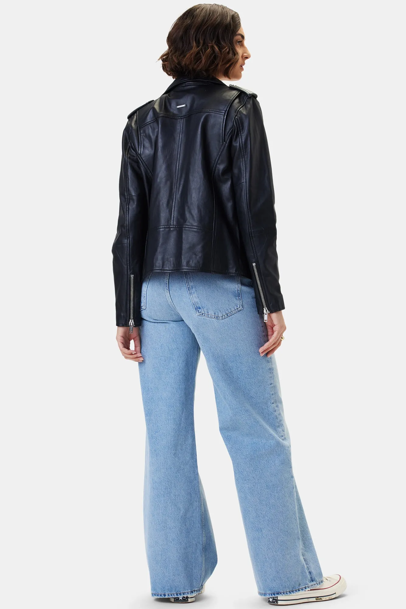 Amour Vert Deadwood River Leather Jacket- Jackets & Outerwear