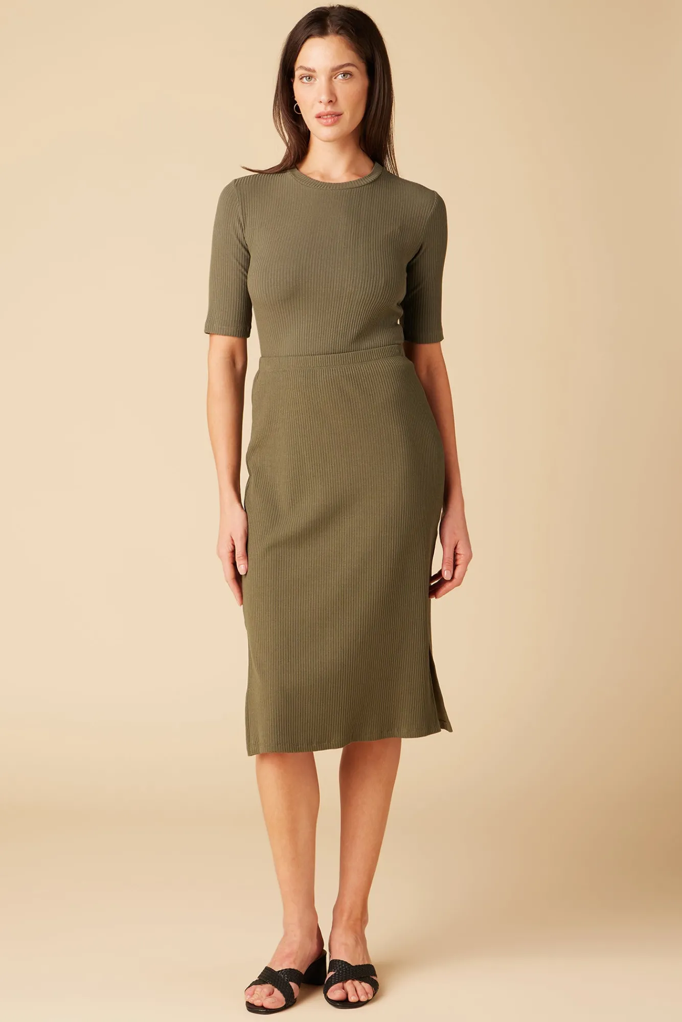 Amour Vert Vindy Paris Rib Skirt- Skirts|Clearance