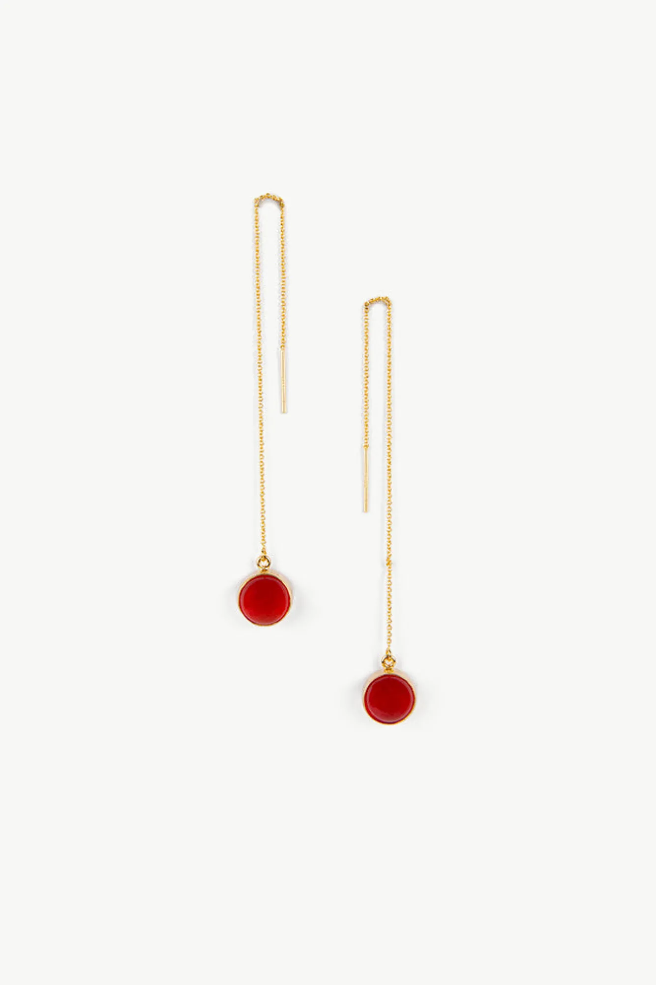 Amour Vert SOKO Umbro Chain Threader Earrings- Jewelry