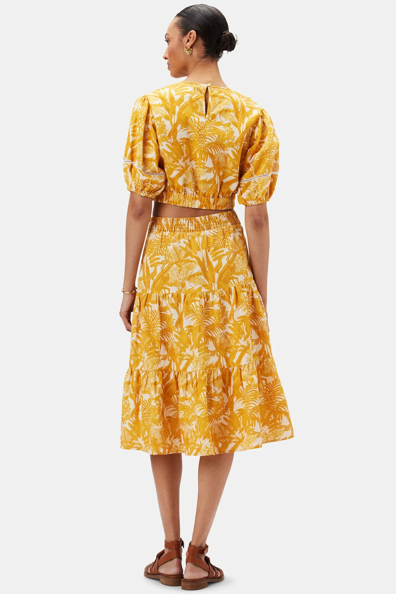 Amour Vert Lisa Cotton Linen Top- Tops|Clearance