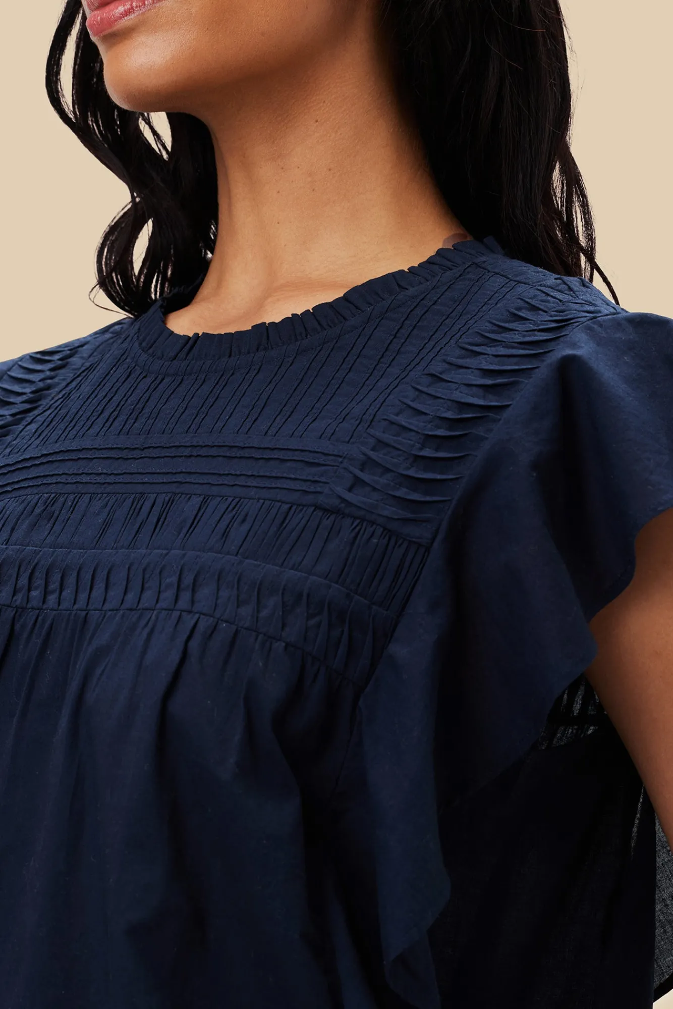 Amour Vert Aida Organic Cotton Blouse- Blouses & Shirts|Tops