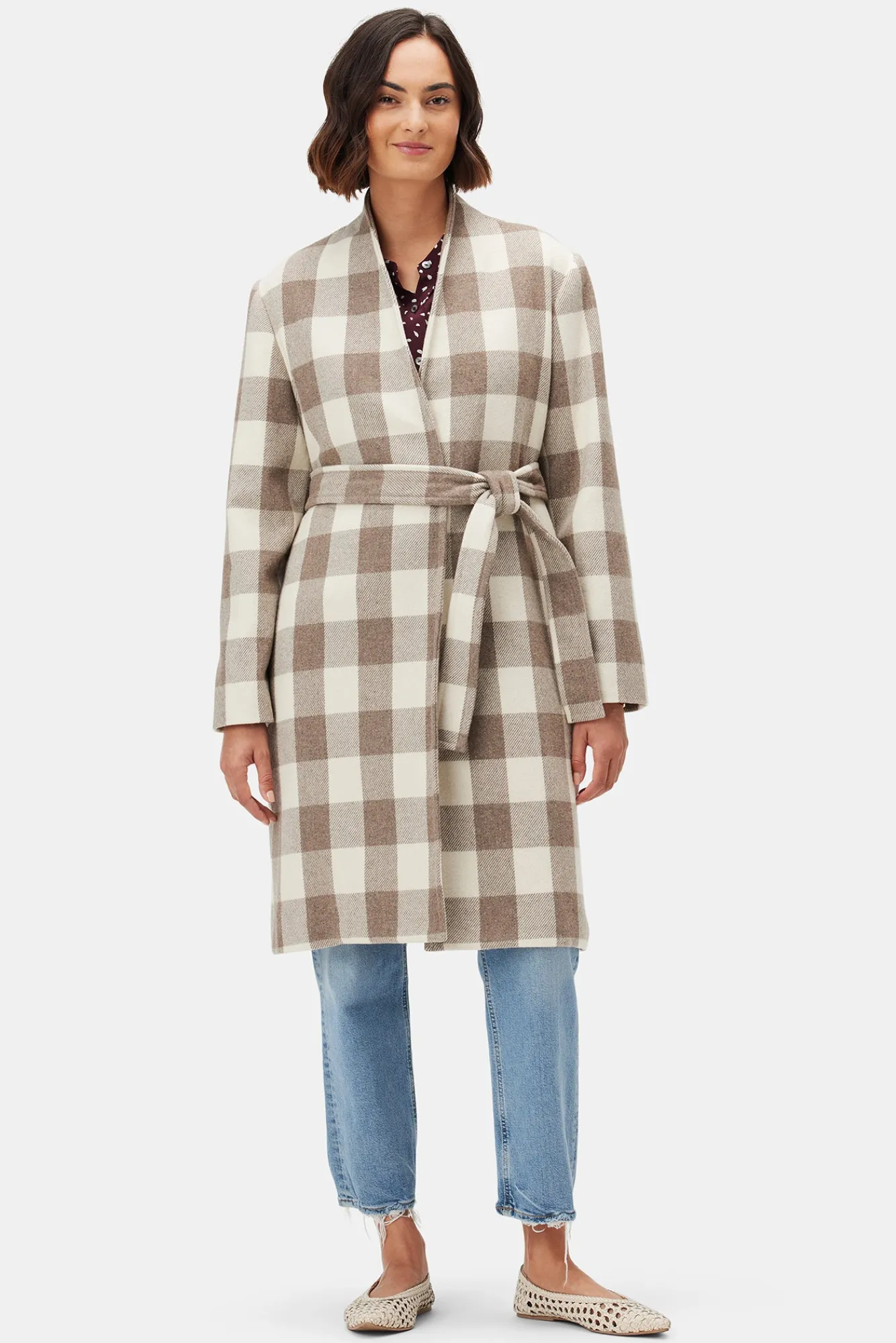 Amour Vert Zuly Wool Twill Coat- Jackets & Outerwear|Clearance