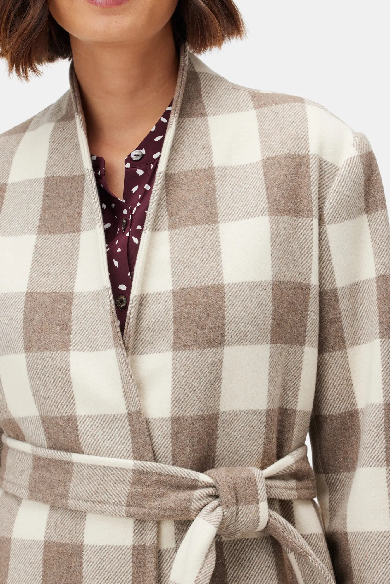 Amour Vert Zuly Wool Twill Coat- Jackets & Outerwear|Clearance