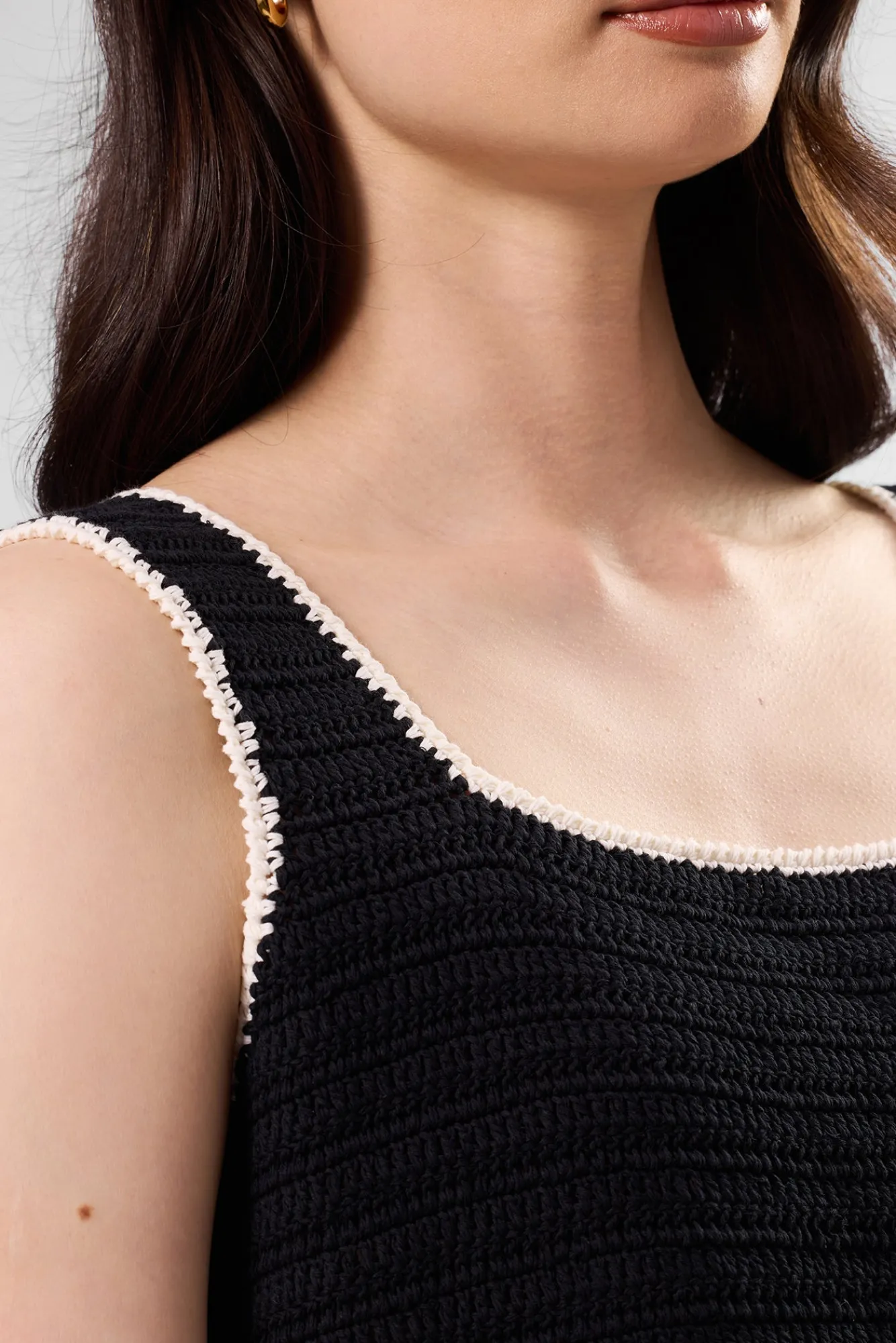 Amour Vert Antibes Crochet Tank- Tops|Clearance