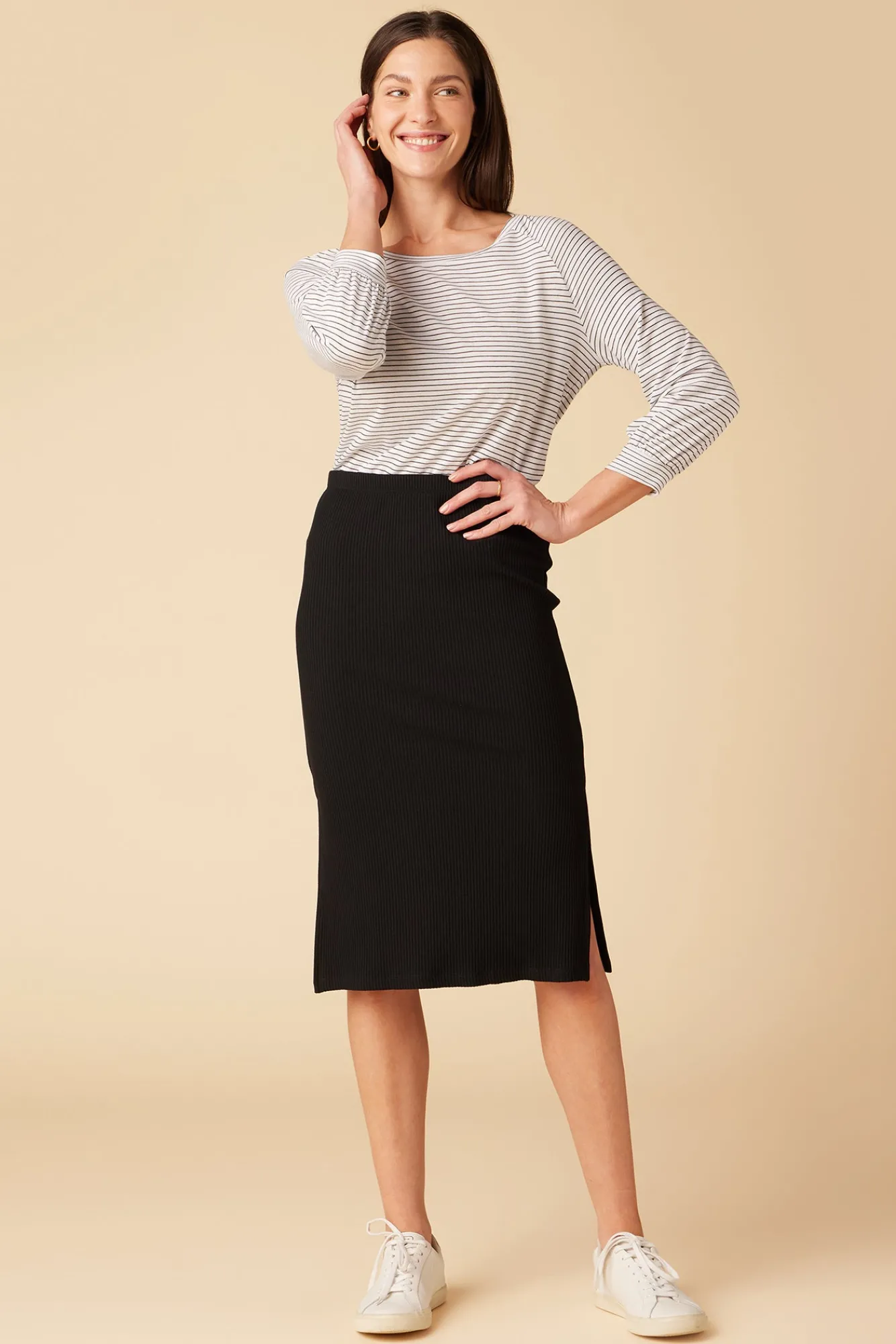 Amour Vert Vindy Paris Rib Skirt- Skirts|Clearance