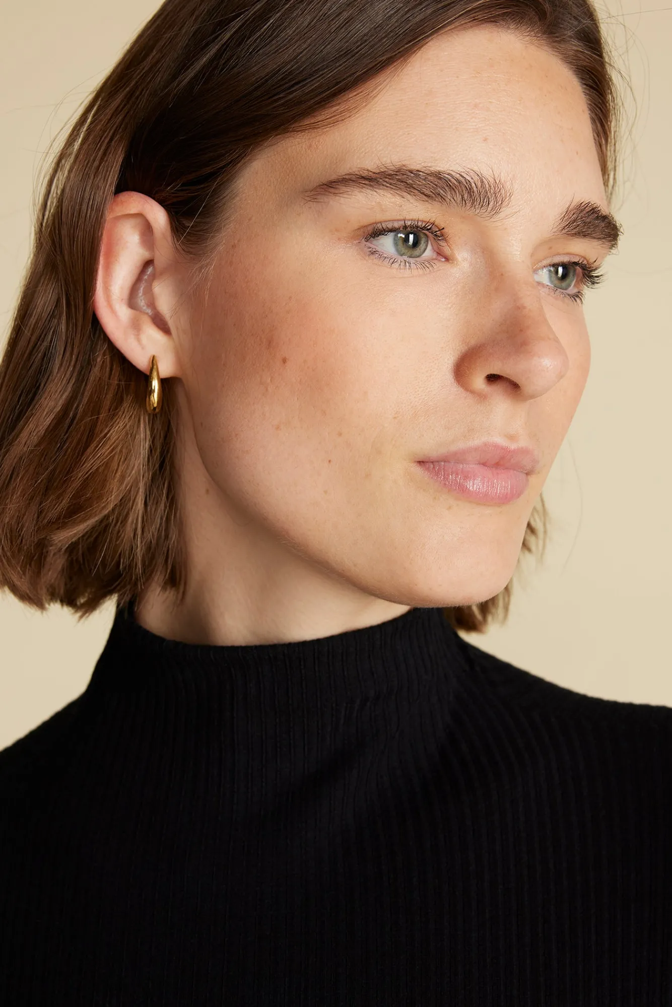 Amour Vert Lux Paris Rib Turtleneck- Tops