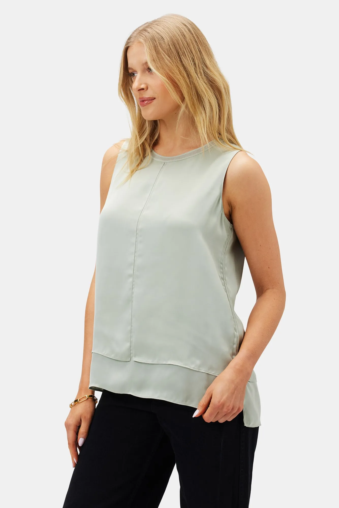 Amour Vert Zola Doubled Tank- Tops|Clearance