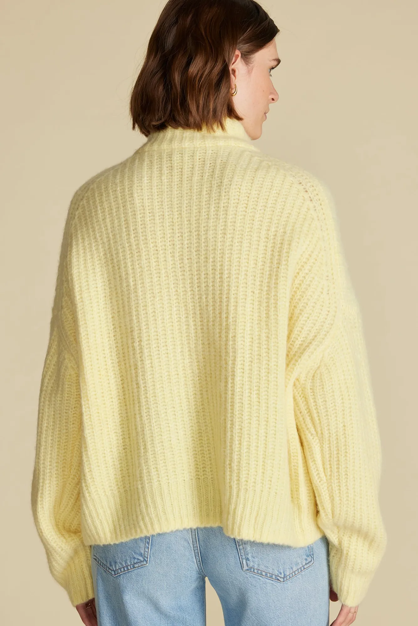 Amour Vert Veronique Chunky Half Zip Pullover Sweater- Sweaters & Cardigans|Clearance