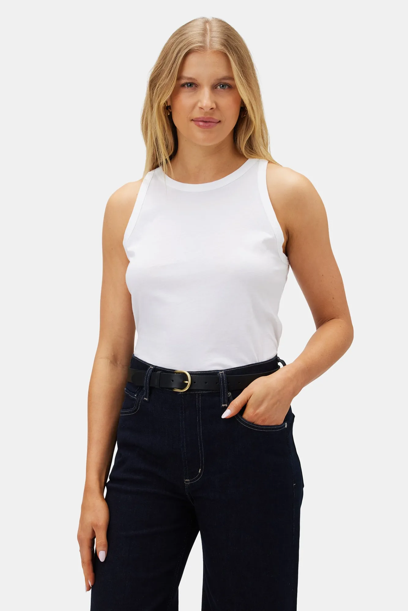 Amour Vert Jillian Organic Cotton Tank- Tops|Clearance
