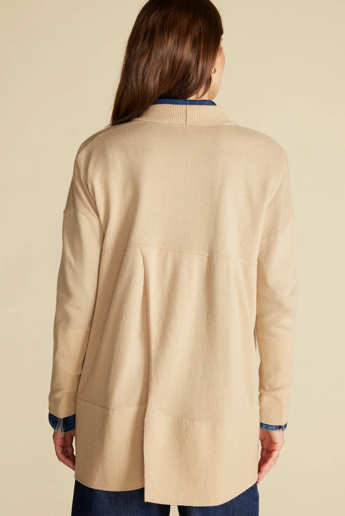 Amour Vert Bailey Wool Sweater Coat- Sweaters & Cardigans|Clearance