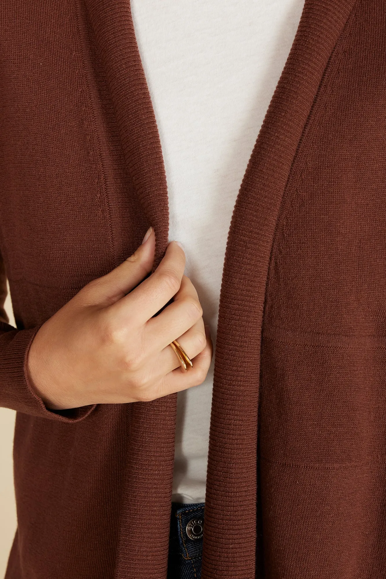 Amour Vert Bailey Wool Sweater Coat- Sweaters & Cardigans|Clearance