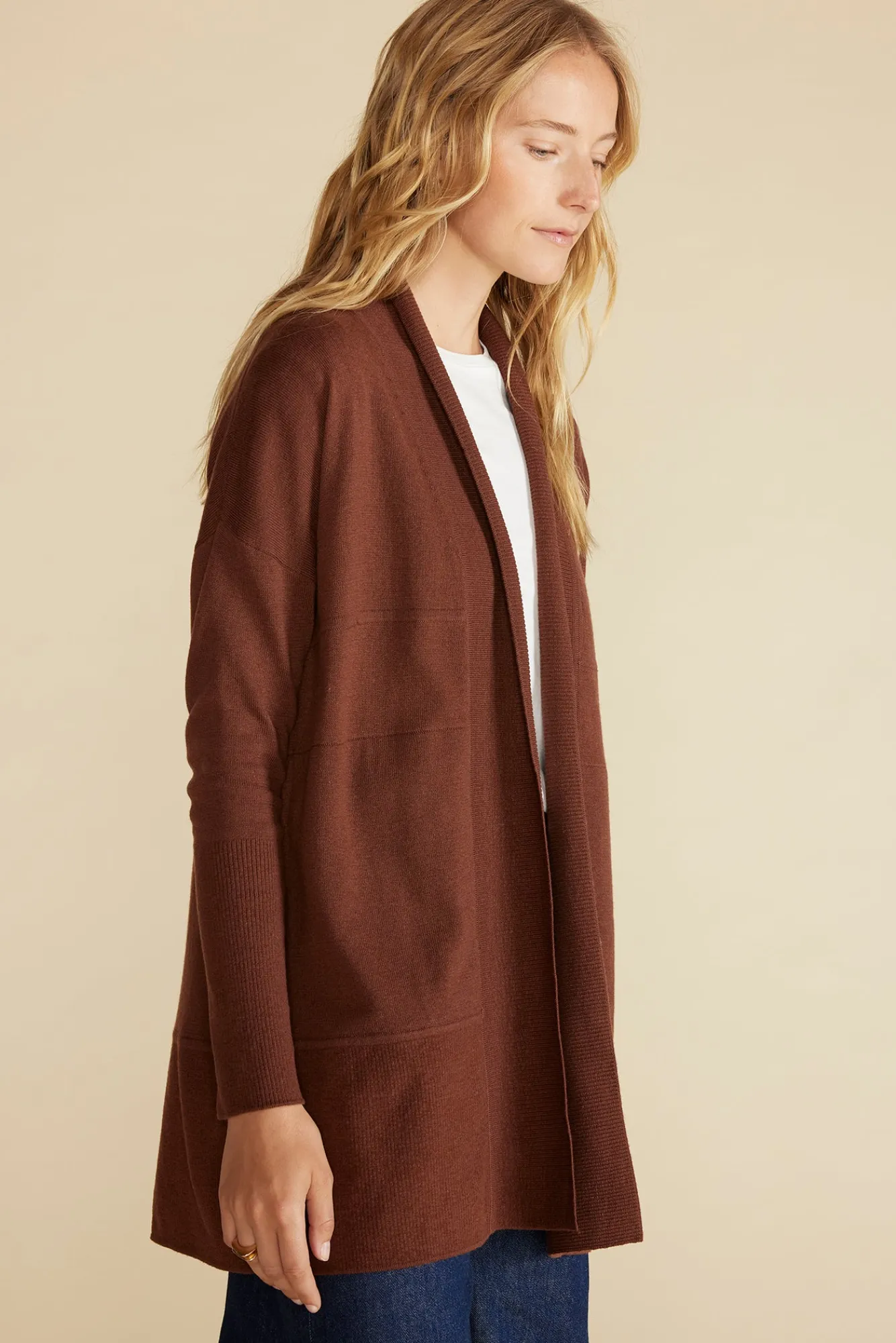 Amour Vert Bailey Wool Sweater Coat- Sweaters & Cardigans|Clearance