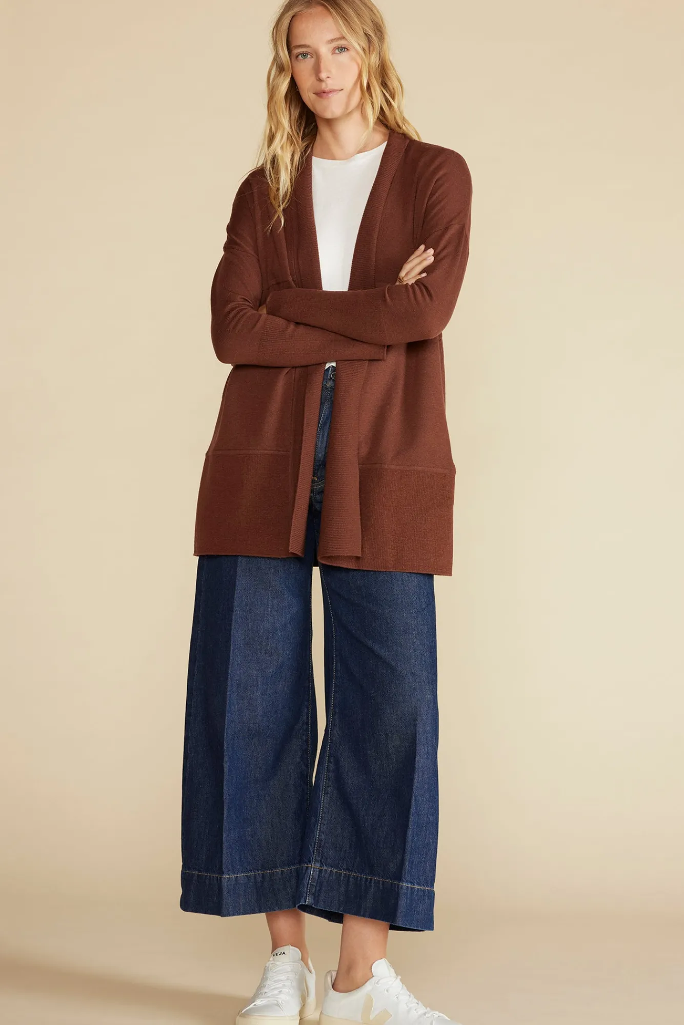 Amour Vert Bailey Wool Sweater Coat- Sweaters & Cardigans|Clearance