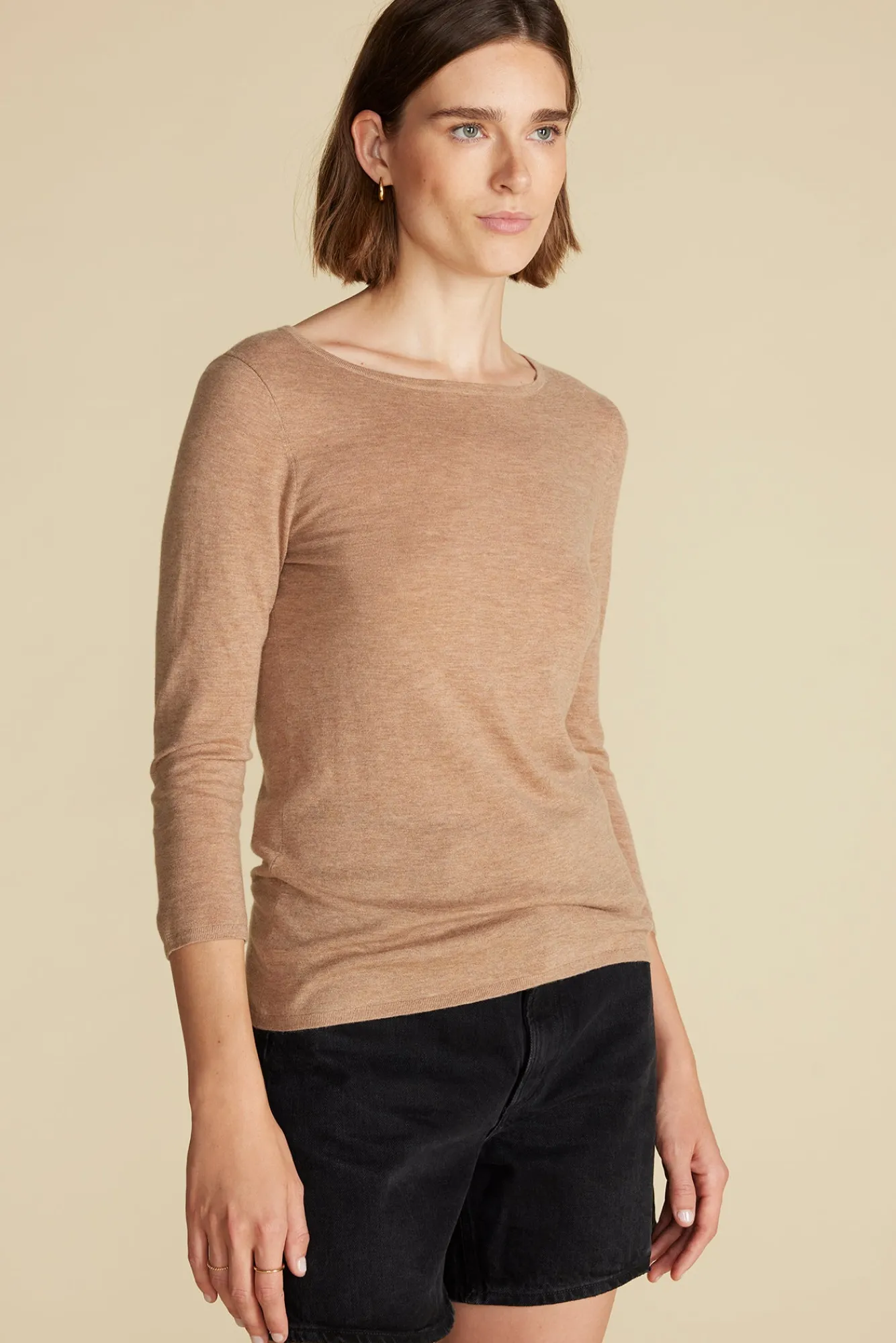 Amour Vert Fran Boatneck Cashmere Sweater- Sweaters & Cardigans