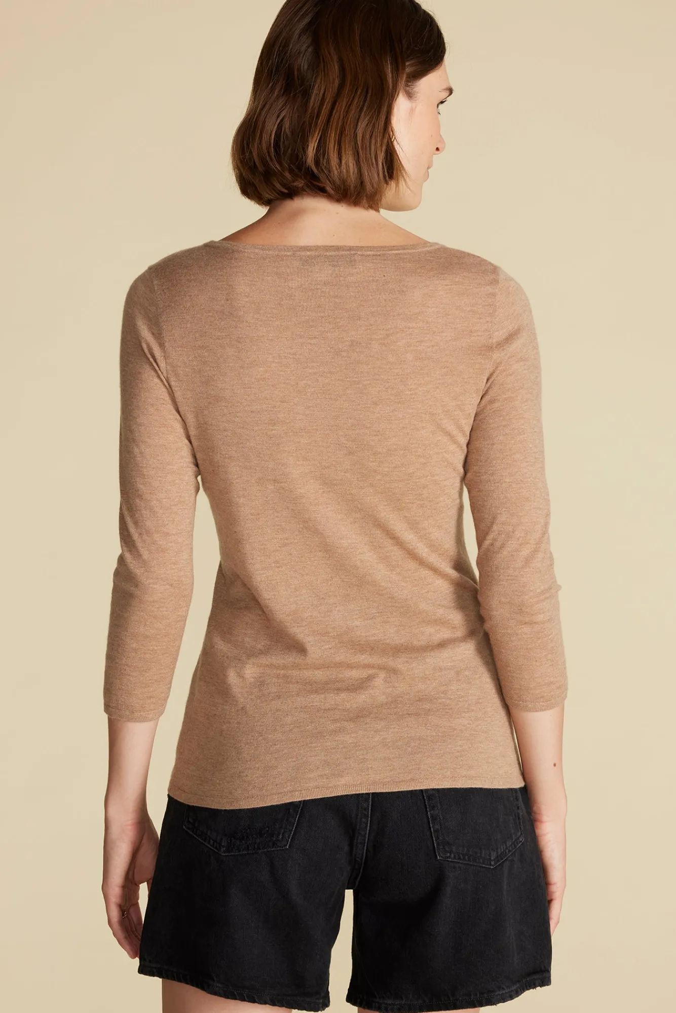 Amour Vert Fran Boatneck Cashmere Sweater- Sweaters & Cardigans