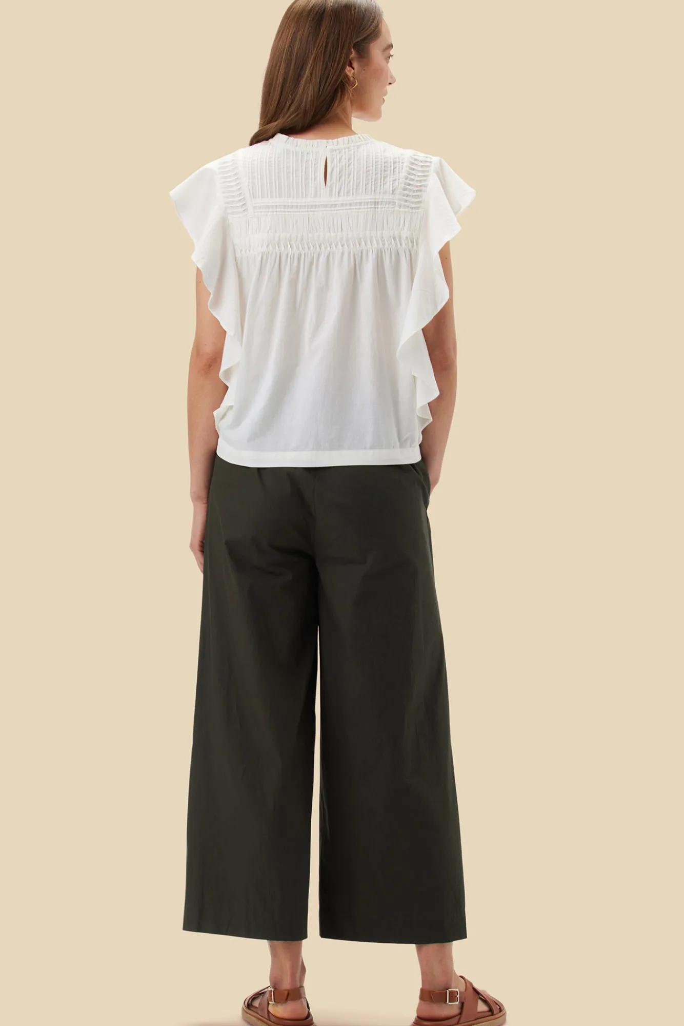 Amour Vert Aida Organic Cotton Blouse- Blouses & Shirts|Tops