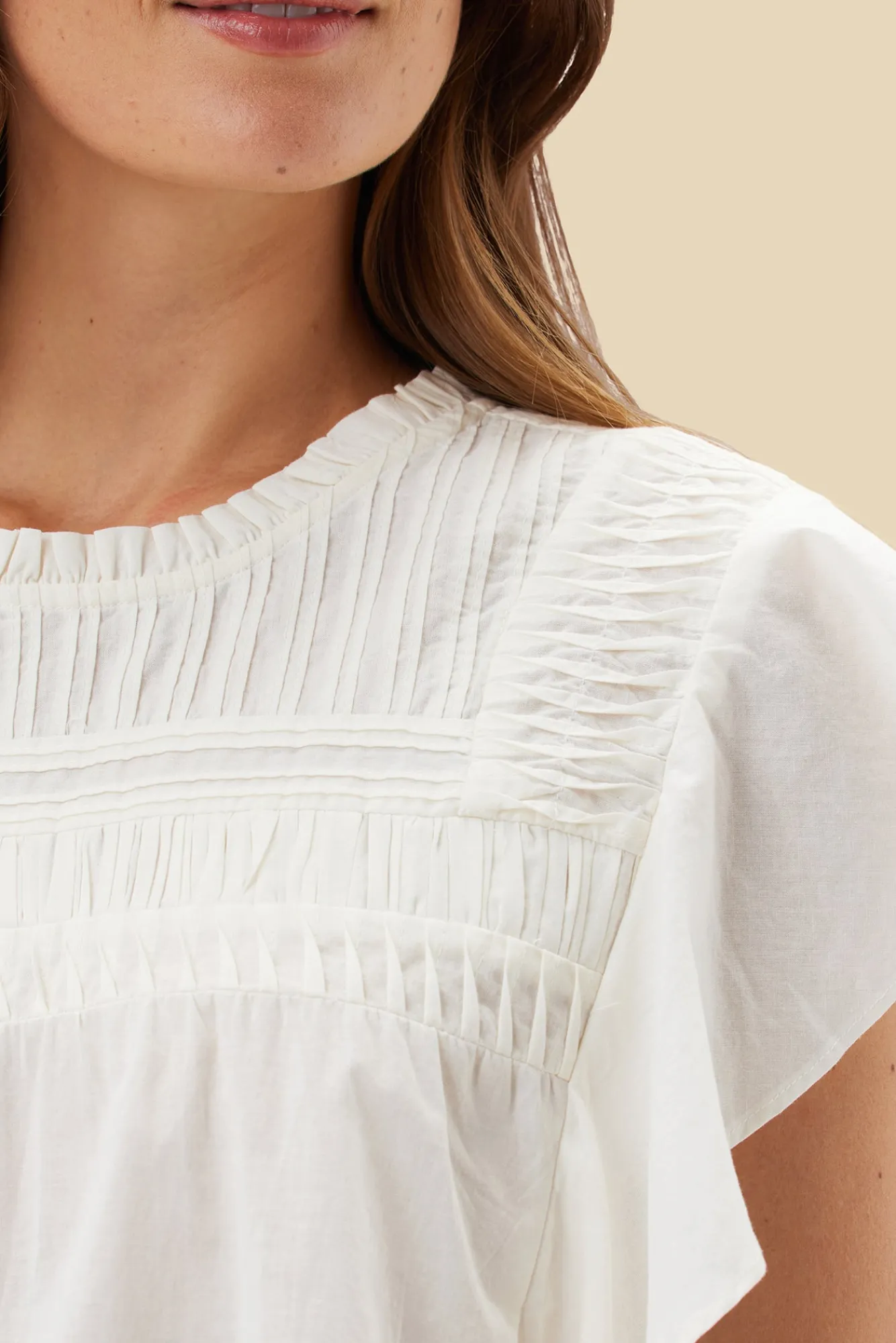 Amour Vert Aida Organic Cotton Blouse- Blouses & Shirts|Tops